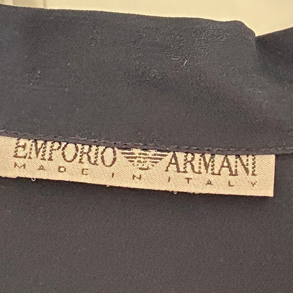 Vintage Emporio Armani Navy Blouse - Picture 4 of 7